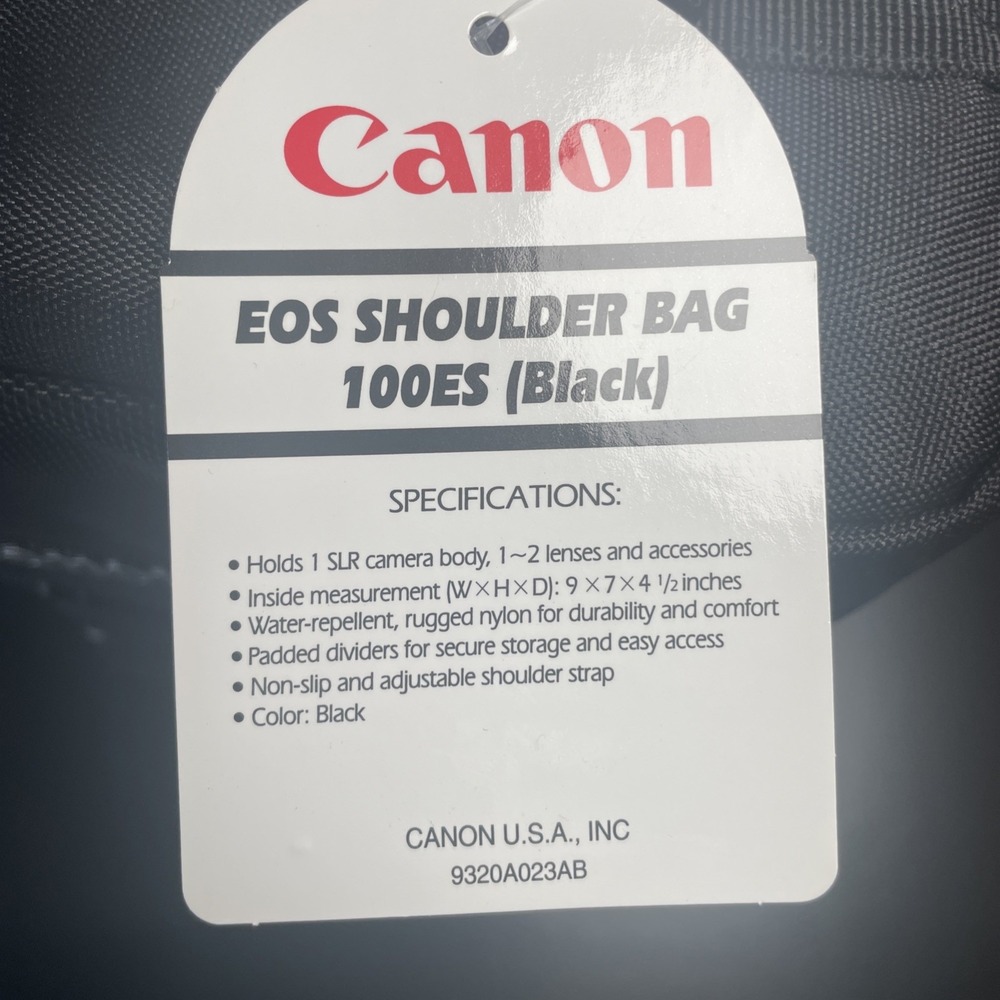 Cannon EOS Shoulder Bag 100ES (Black) Camera Bag - NWT New With Tags - Picture 8 of 9